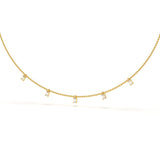 Mini Emerald Station Necklace
