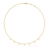 Emerald Station Diamond Necklace