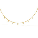 Emerald Station Diamond Necklace