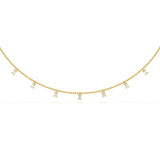 Emerald Station Diamond Necklace