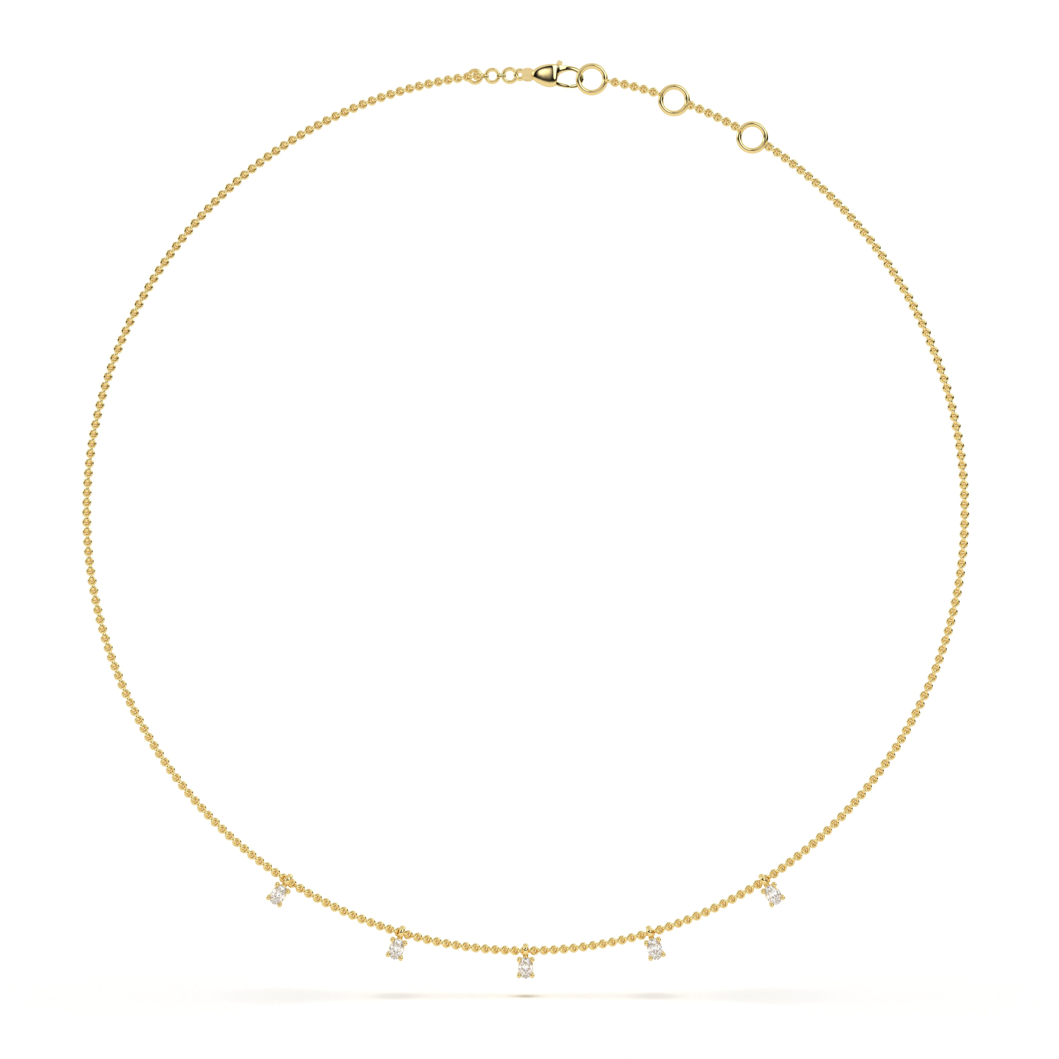 Classic Oval Station Necklace