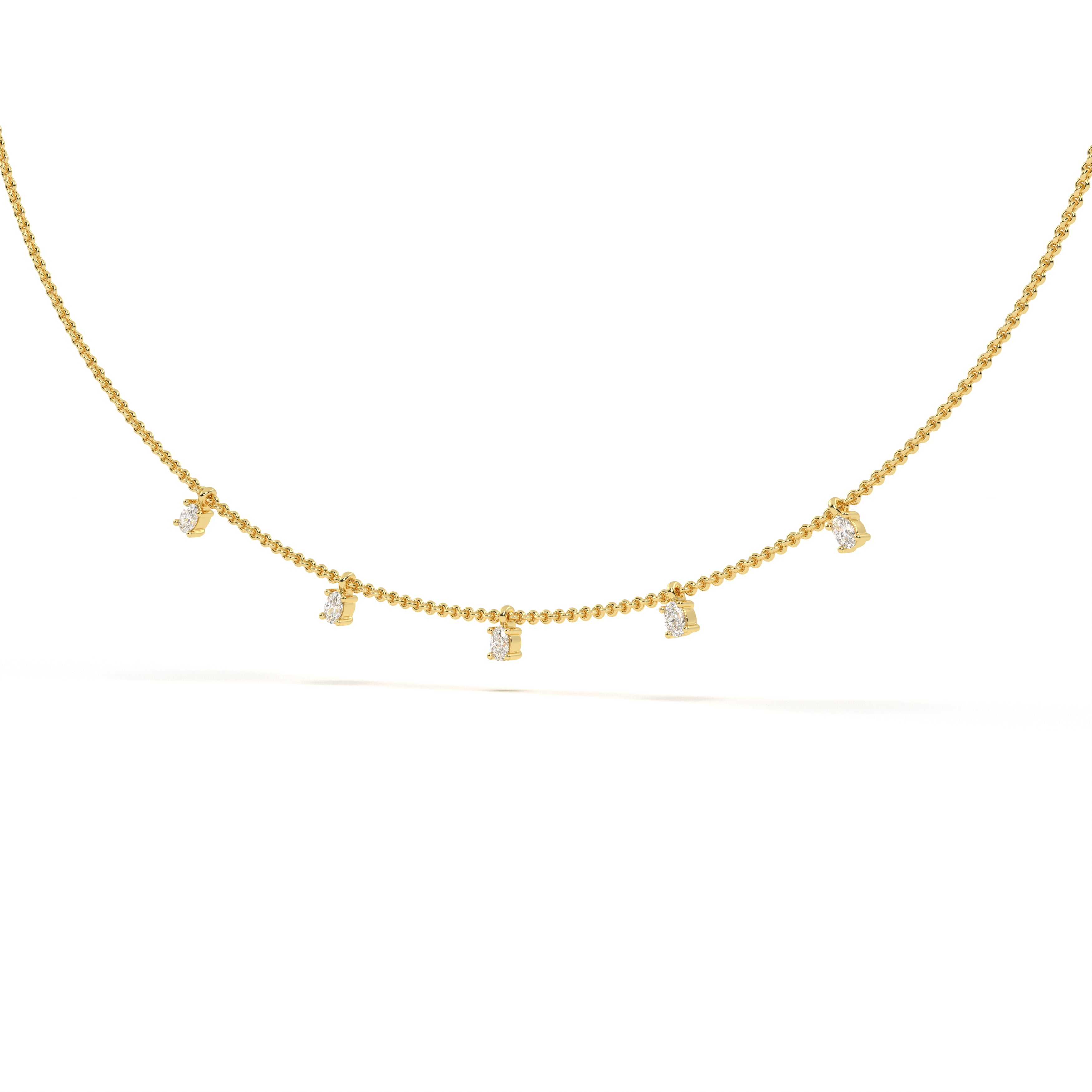 Classic Oval Station Necklace