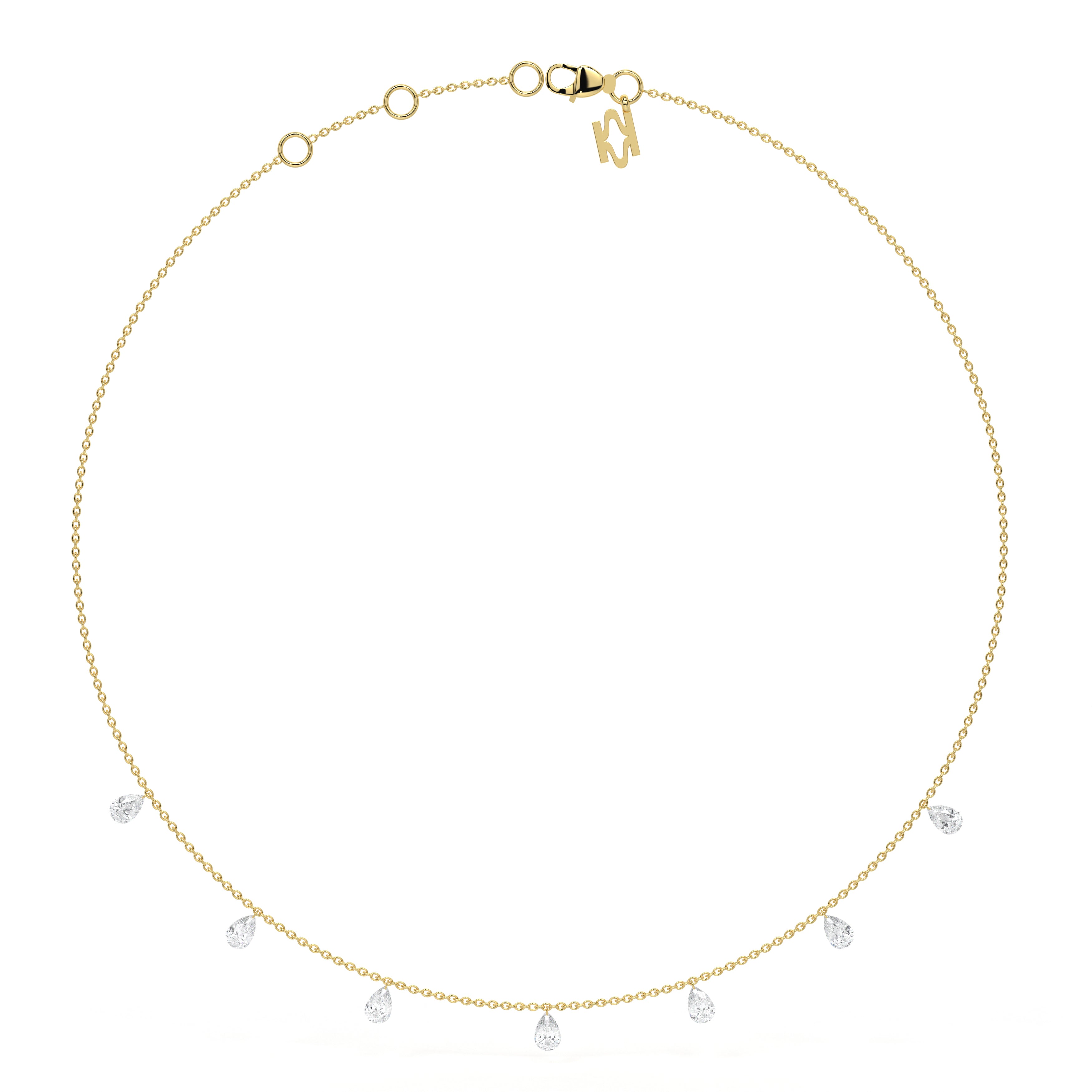 Floating Diamond Necklace 25GNK80640A0MV