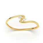 Pear Diamond Leher Bracelet