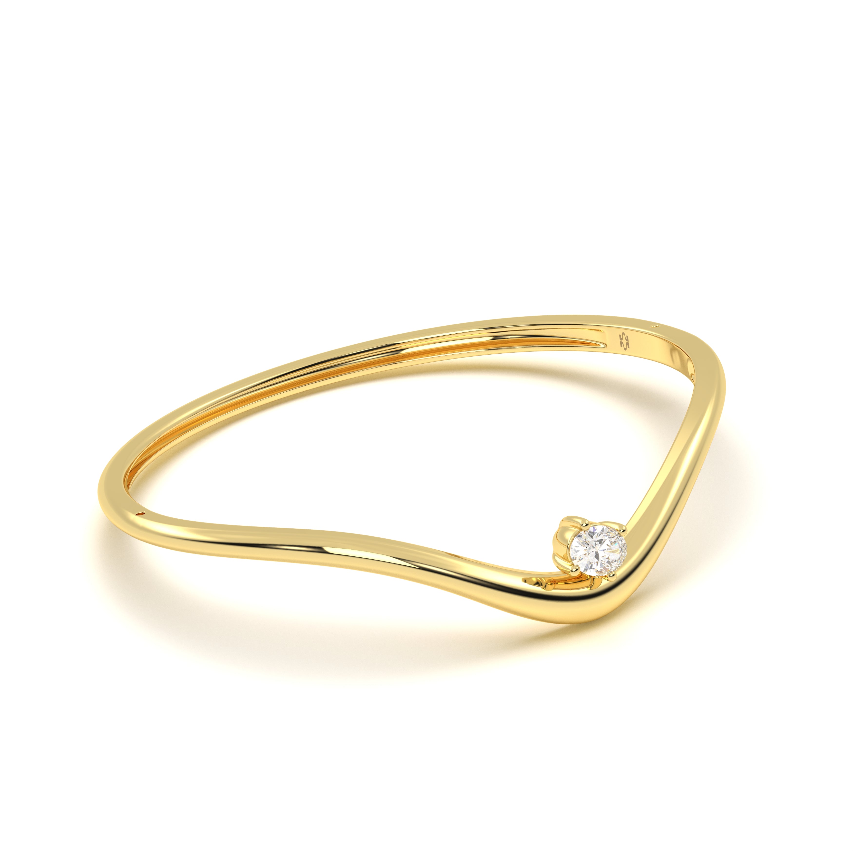 Round Diamond Leher Bracelet