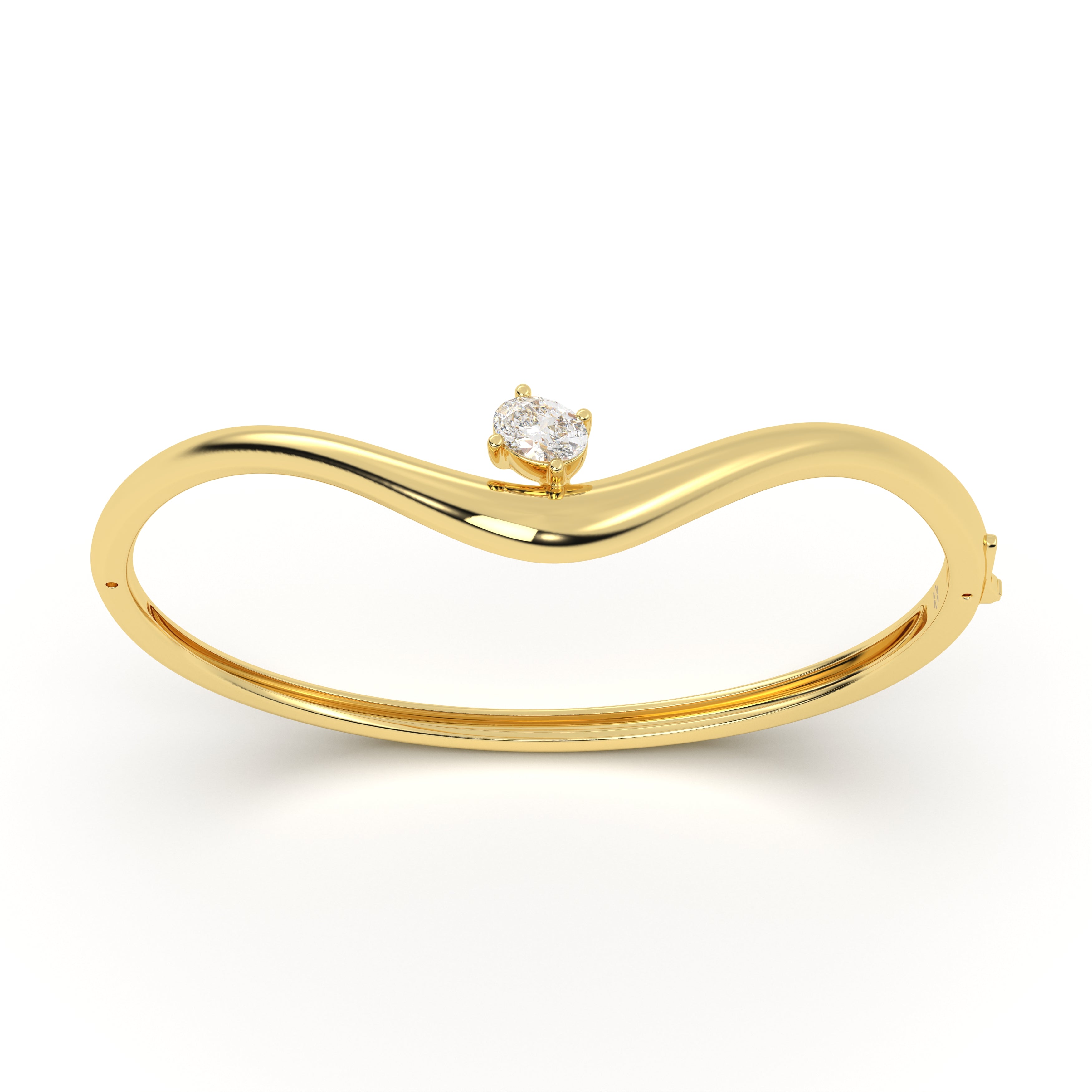 Round Diamond Leher Bracelet