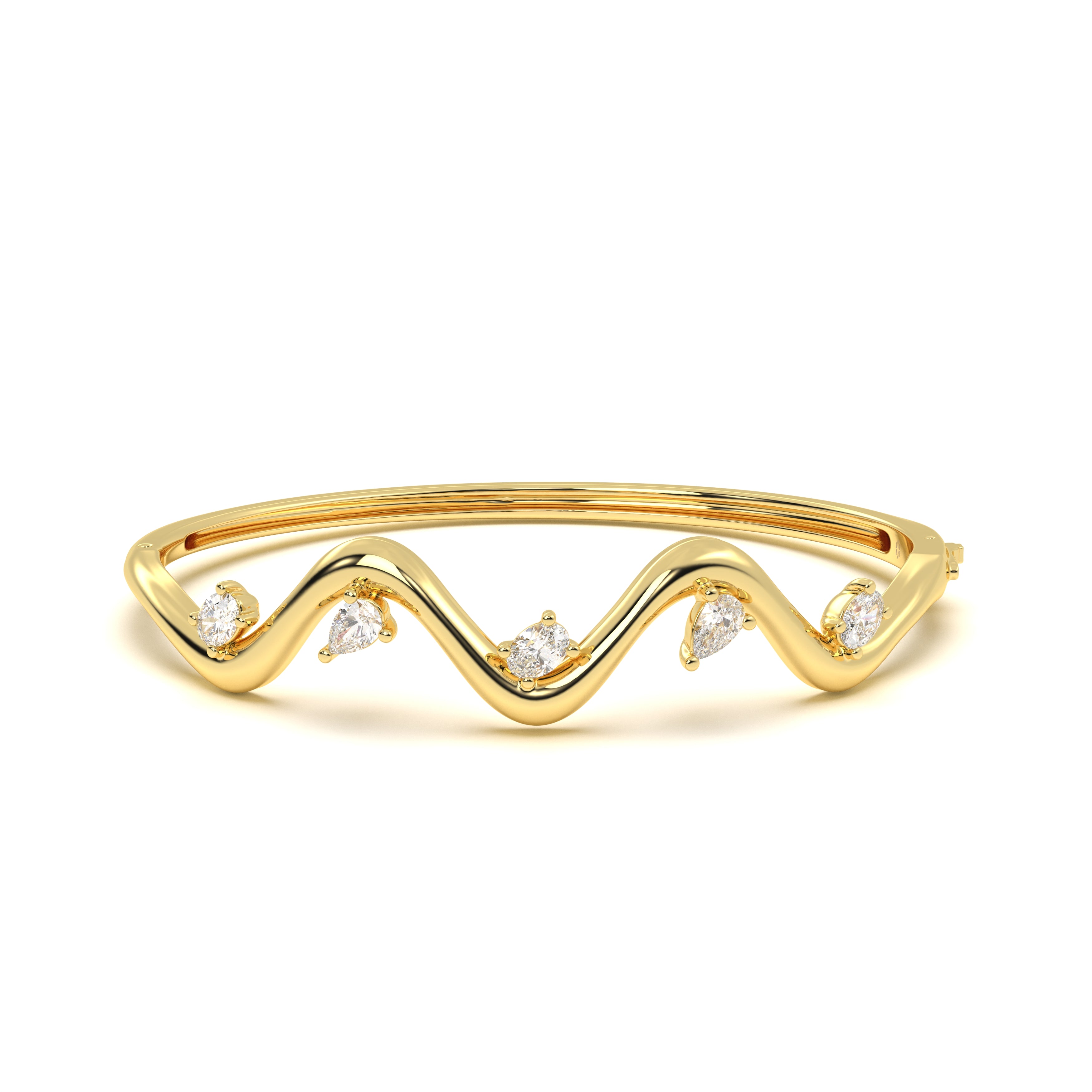 Tide Diamond Leher Bracelet