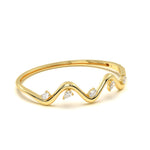 Tide Diamond Leher Bracelet