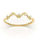 Tide Diamond Leher Bracelet