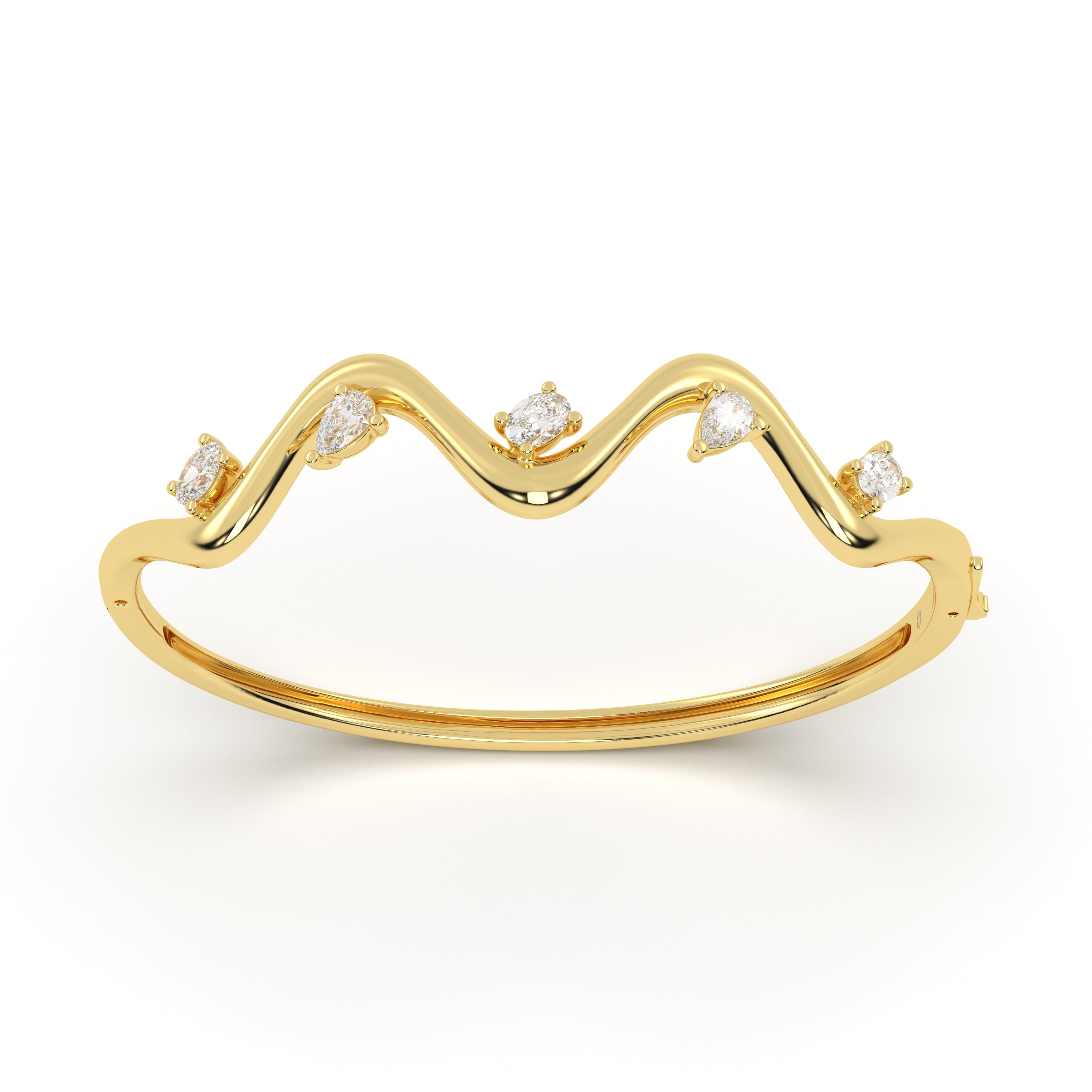 Tide Diamond Leher Bracelet