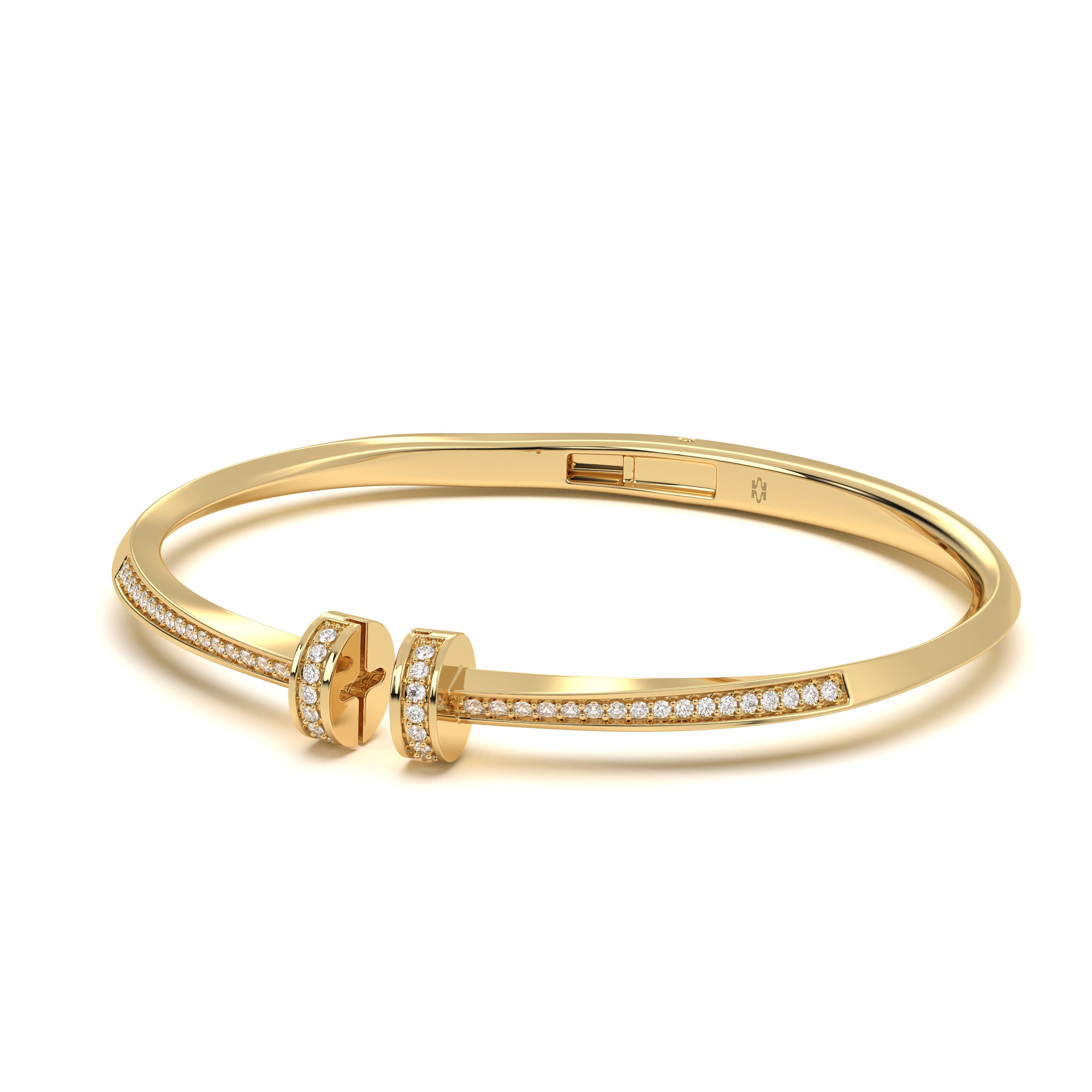 Twin Screw Diamond bracelet