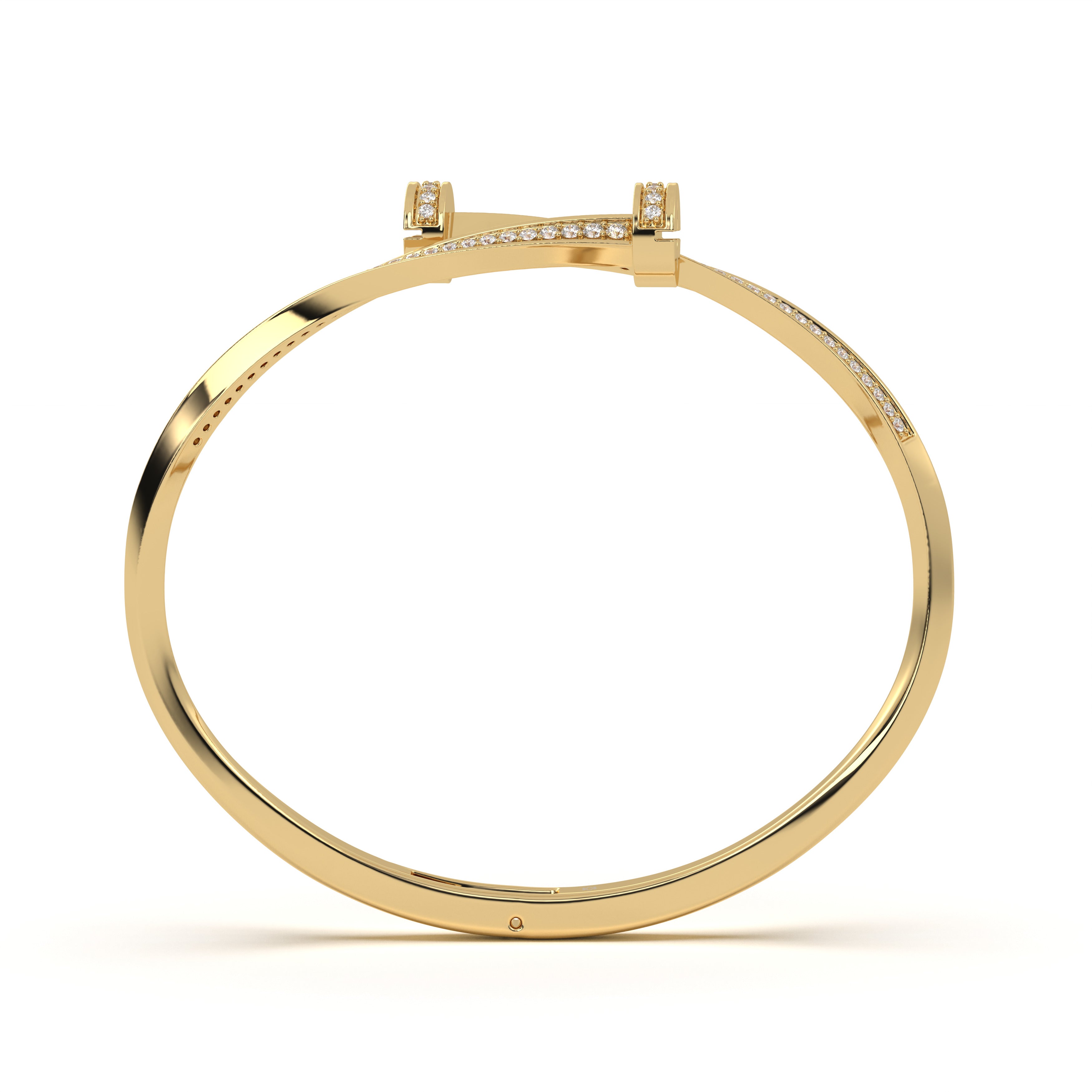 Open Screw Diamond Bracelet