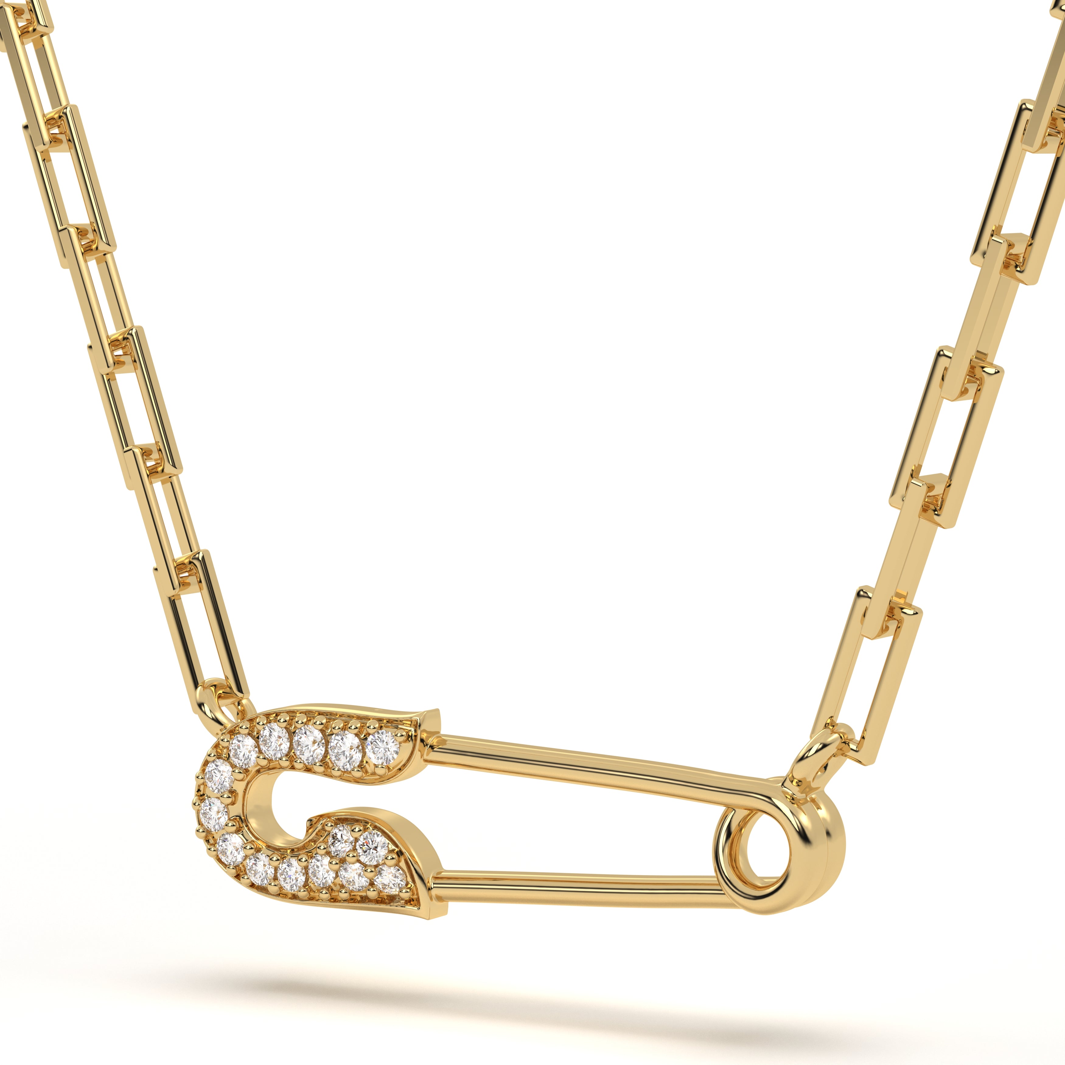 Pavé Pin Diamond Pendant