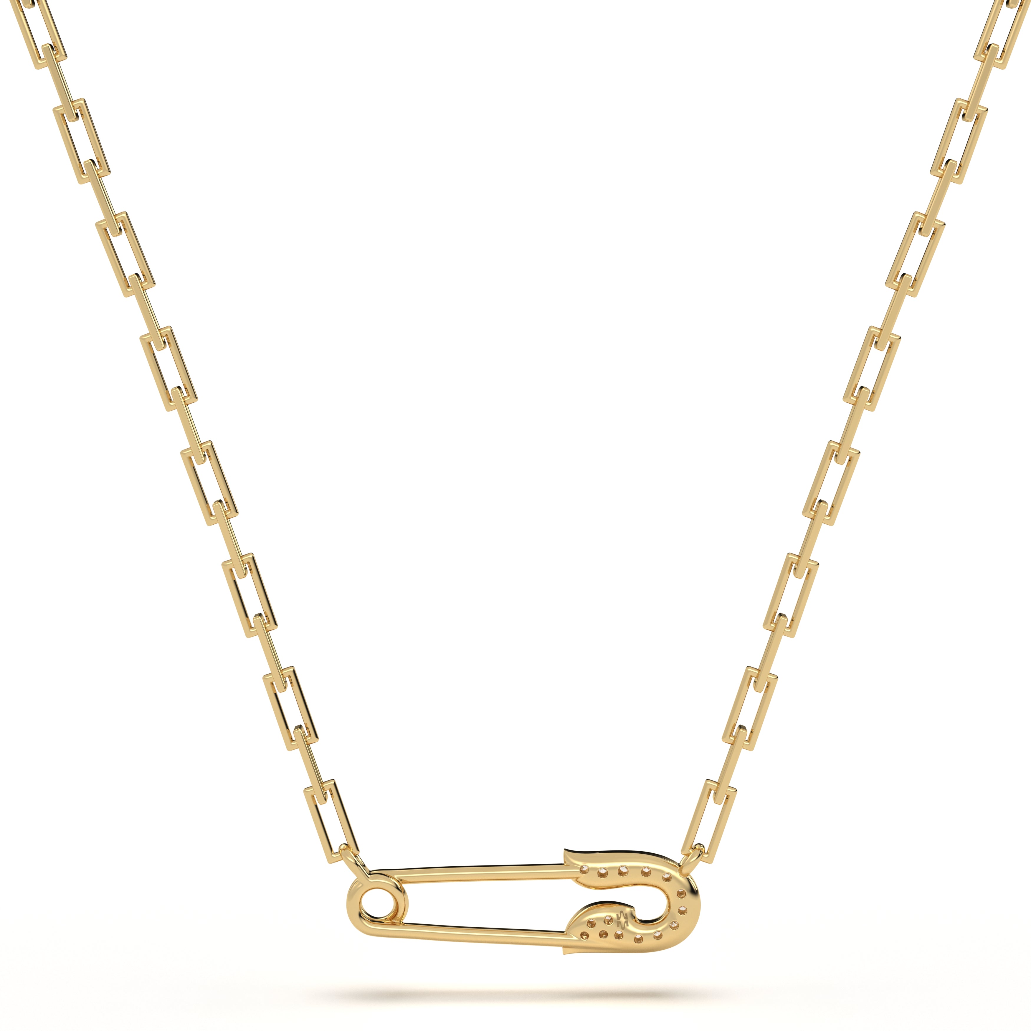 Pavé Pin Diamond Pendant