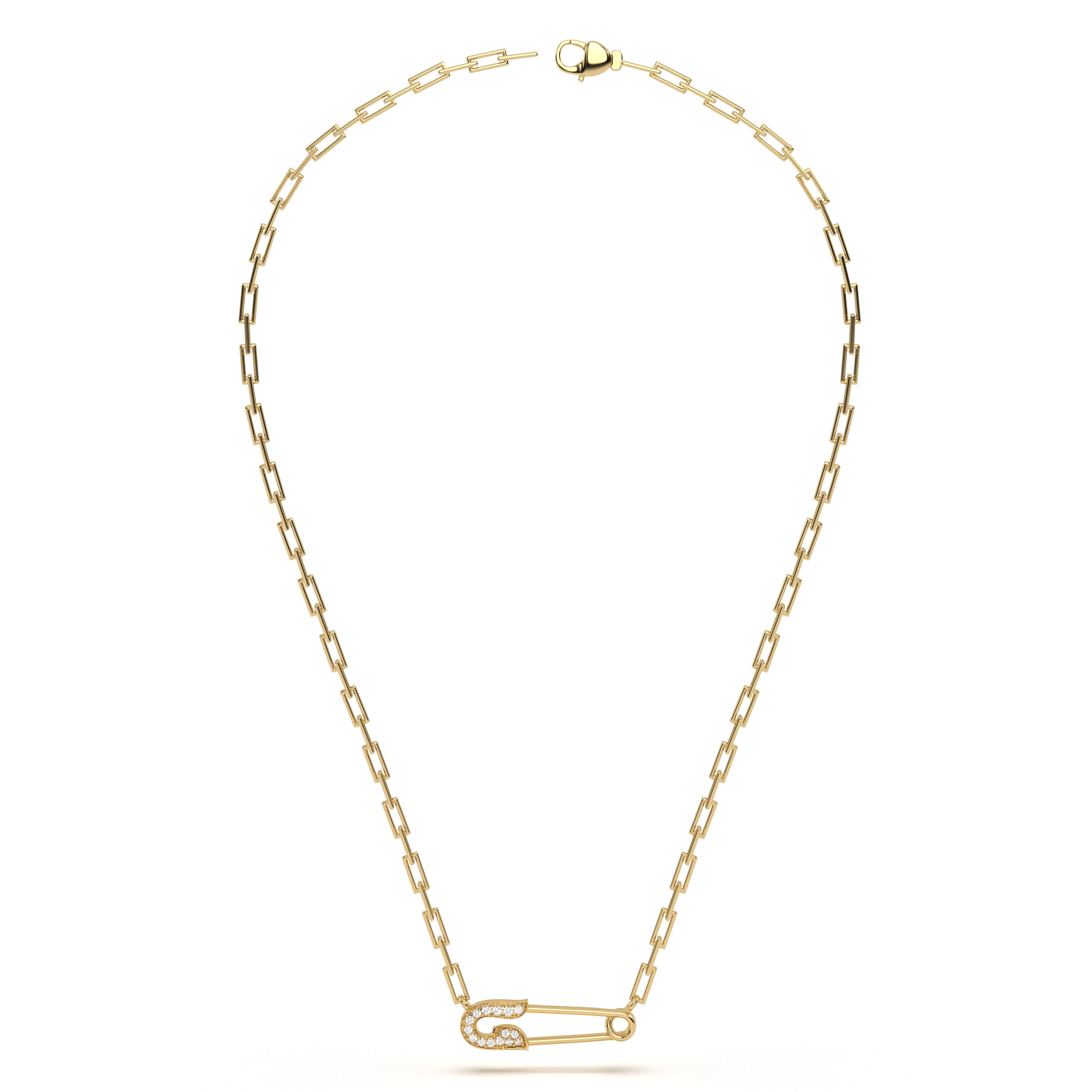 Pavé Pin Diamond Pendant