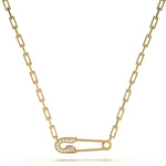 Pavé Pin Diamond Pendant