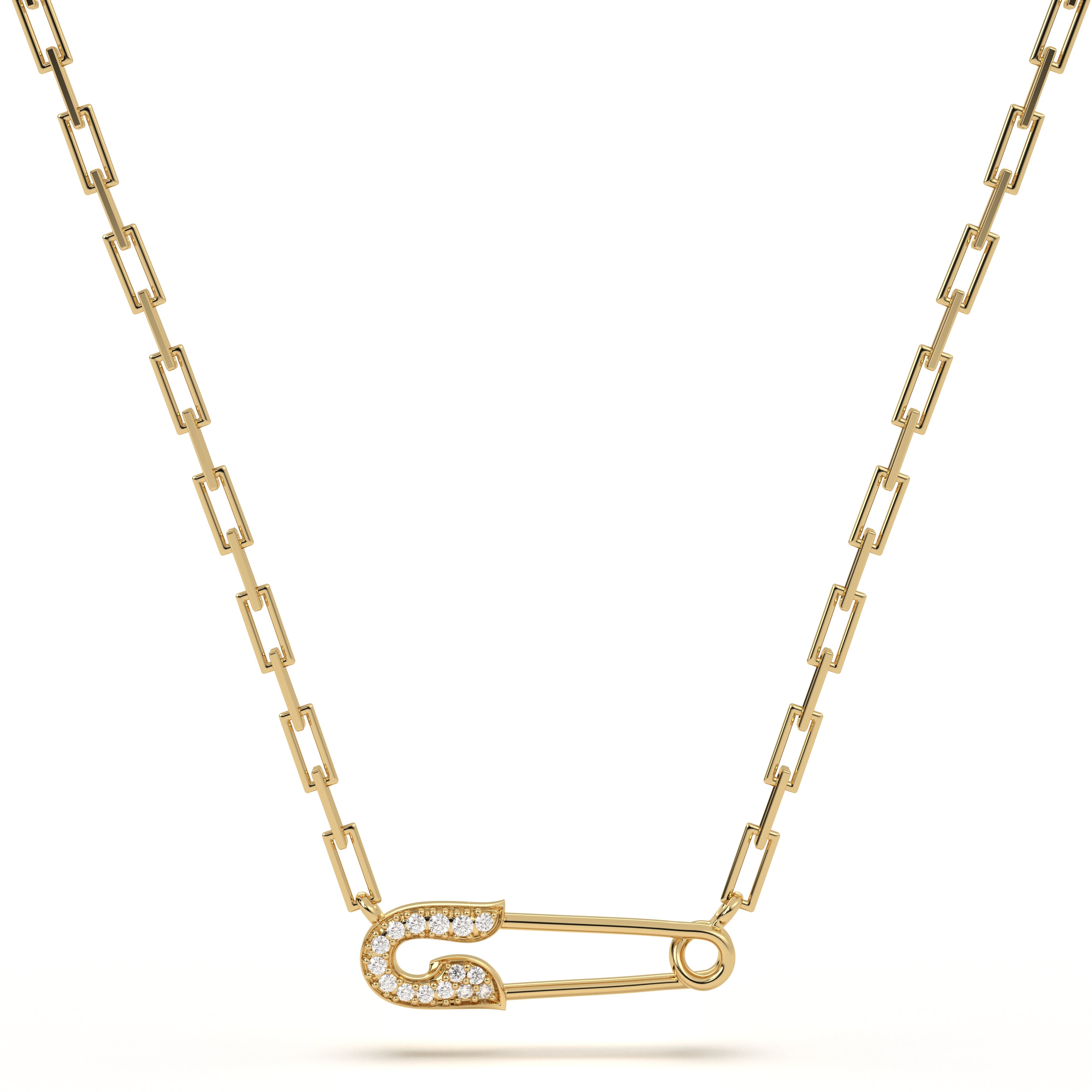 Pavé Pin Diamond Pendant