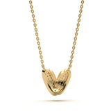 Mija Enamel 'V' Pendant 
