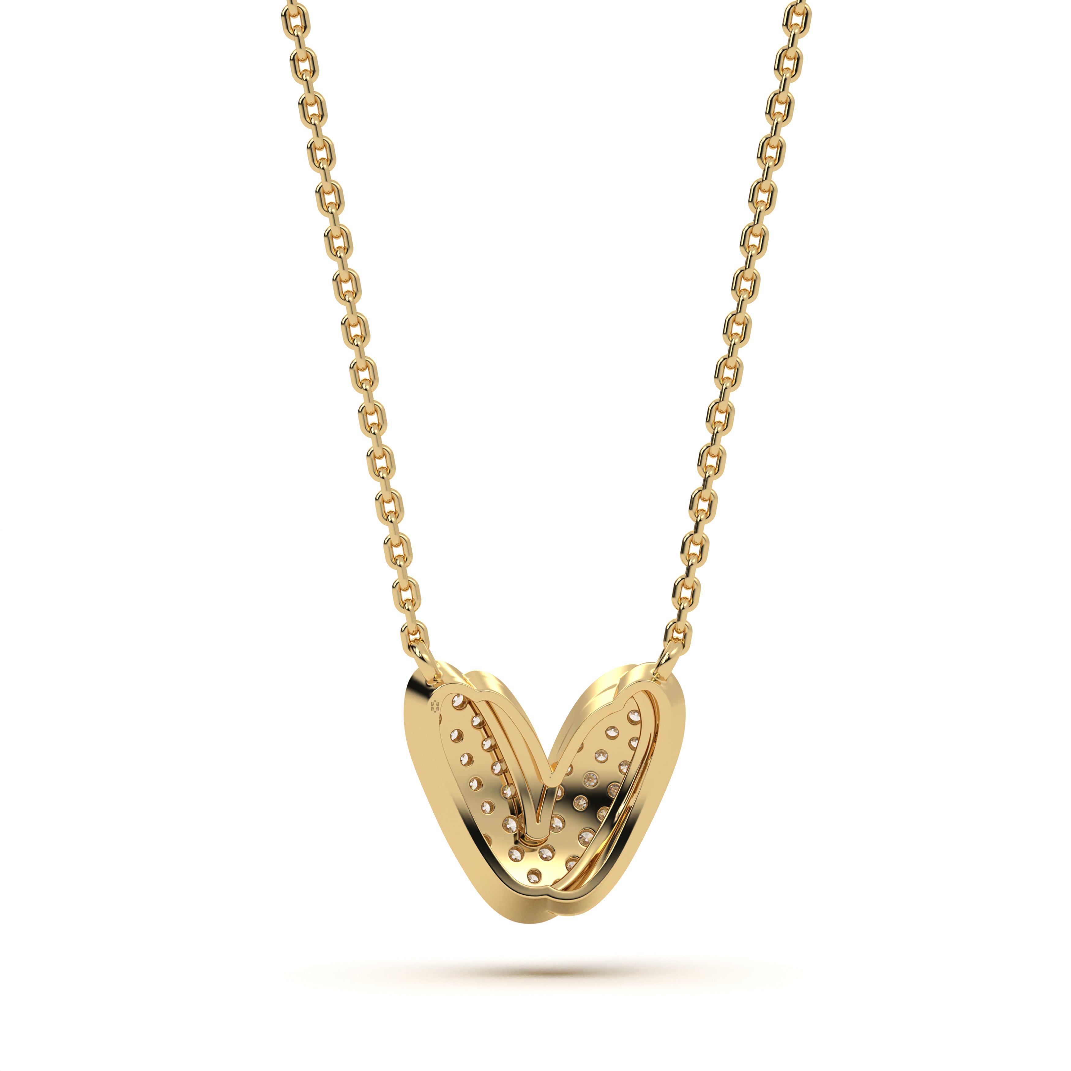 Mija Enamel 'V' Pendant 