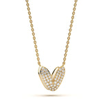Mija Enamel 'V' Pendant 