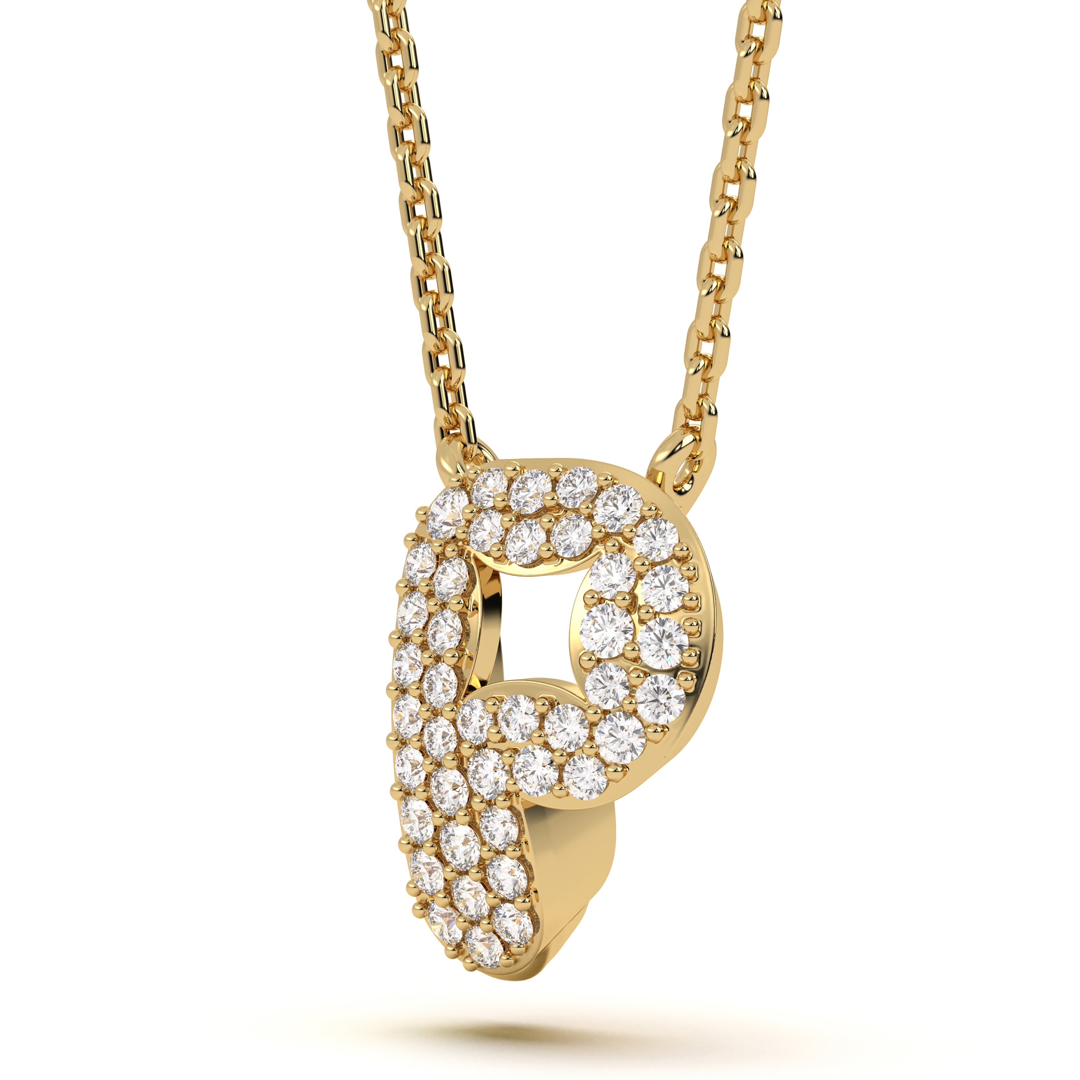 Mija Enamel 'P' Pendant 