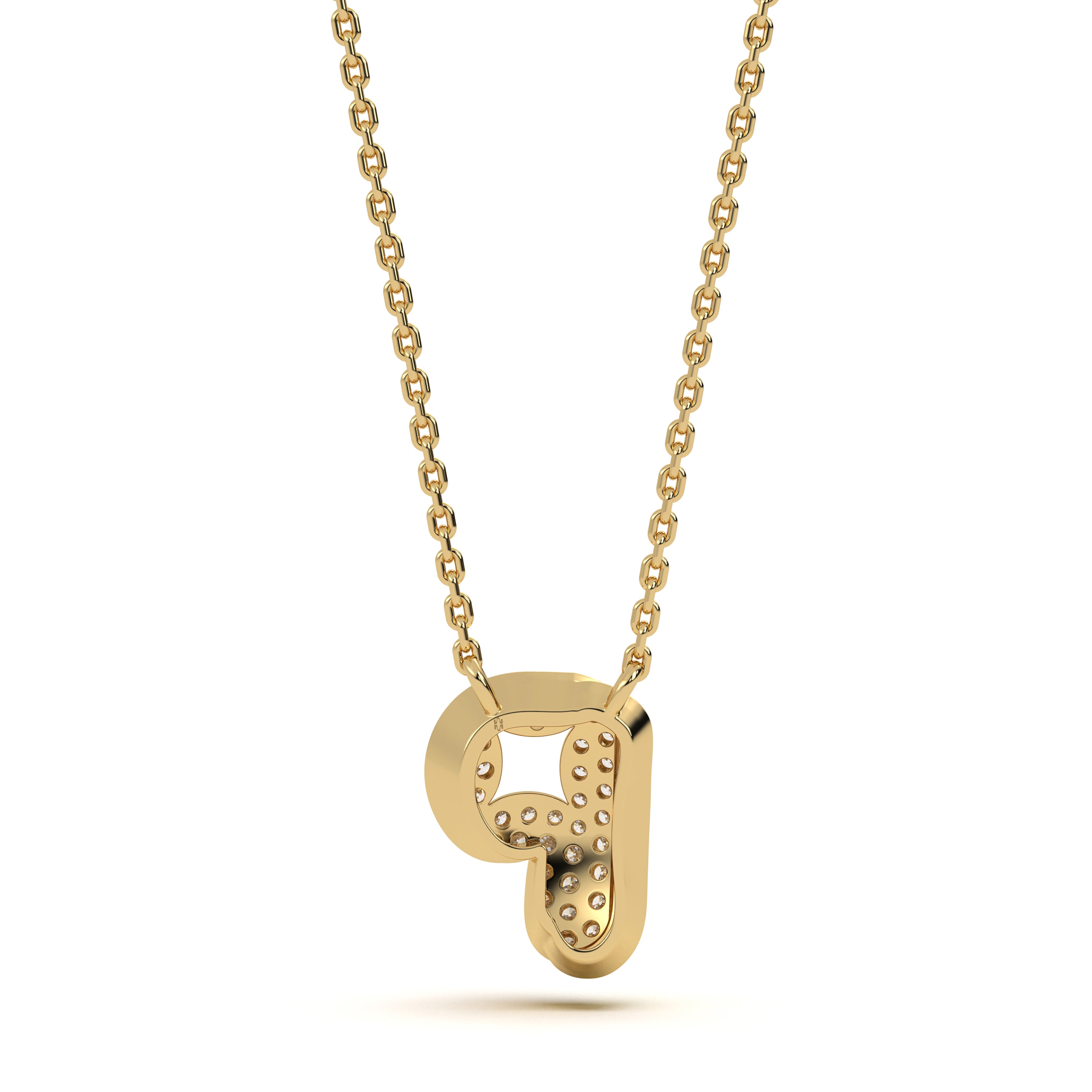 Mija Enamel 'P' Pendant 