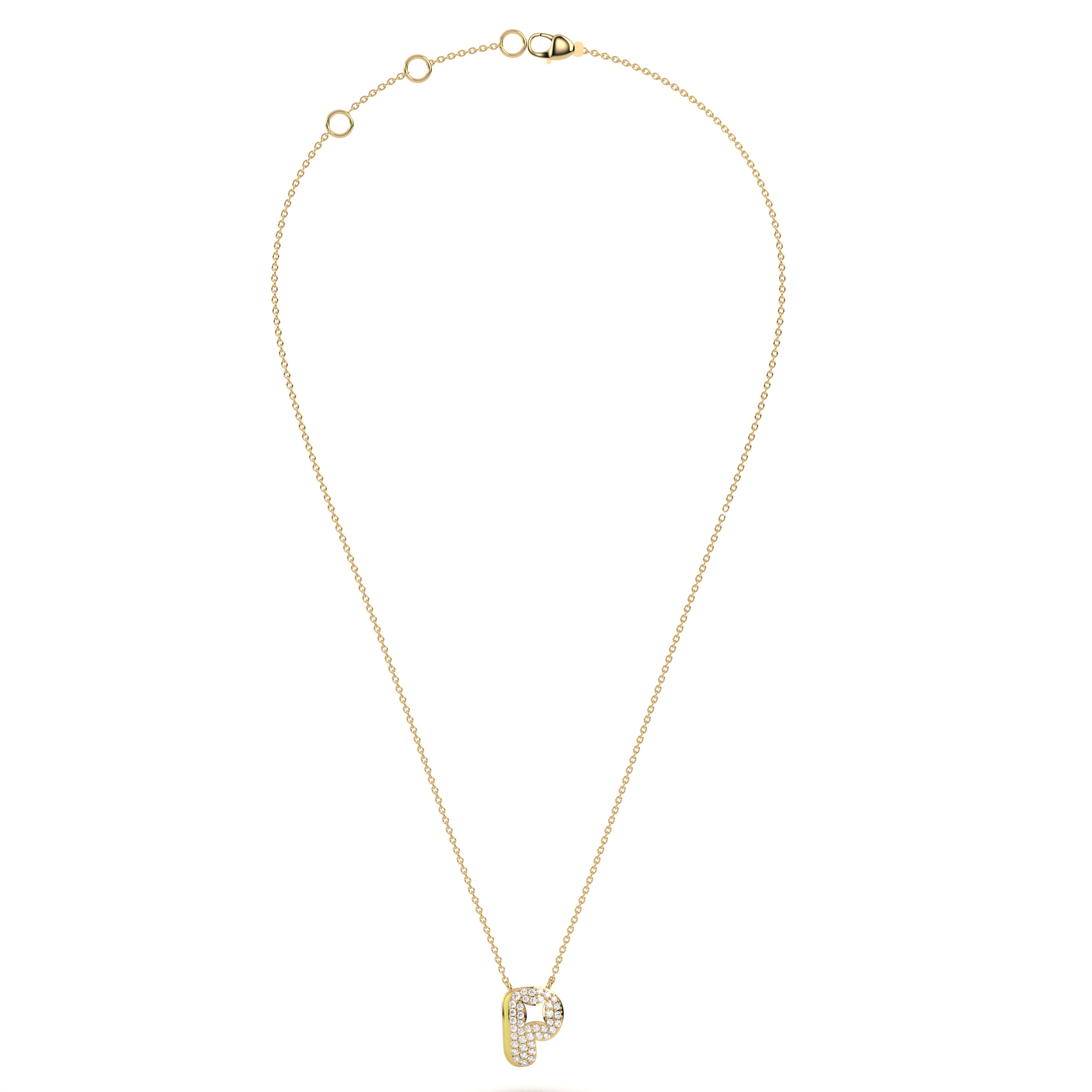 Mija Enamel 'P' Pendant 