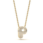 Mija Enamel 'P' Pendant 