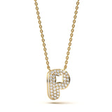 Mija Enamel 'P' Pendant 
