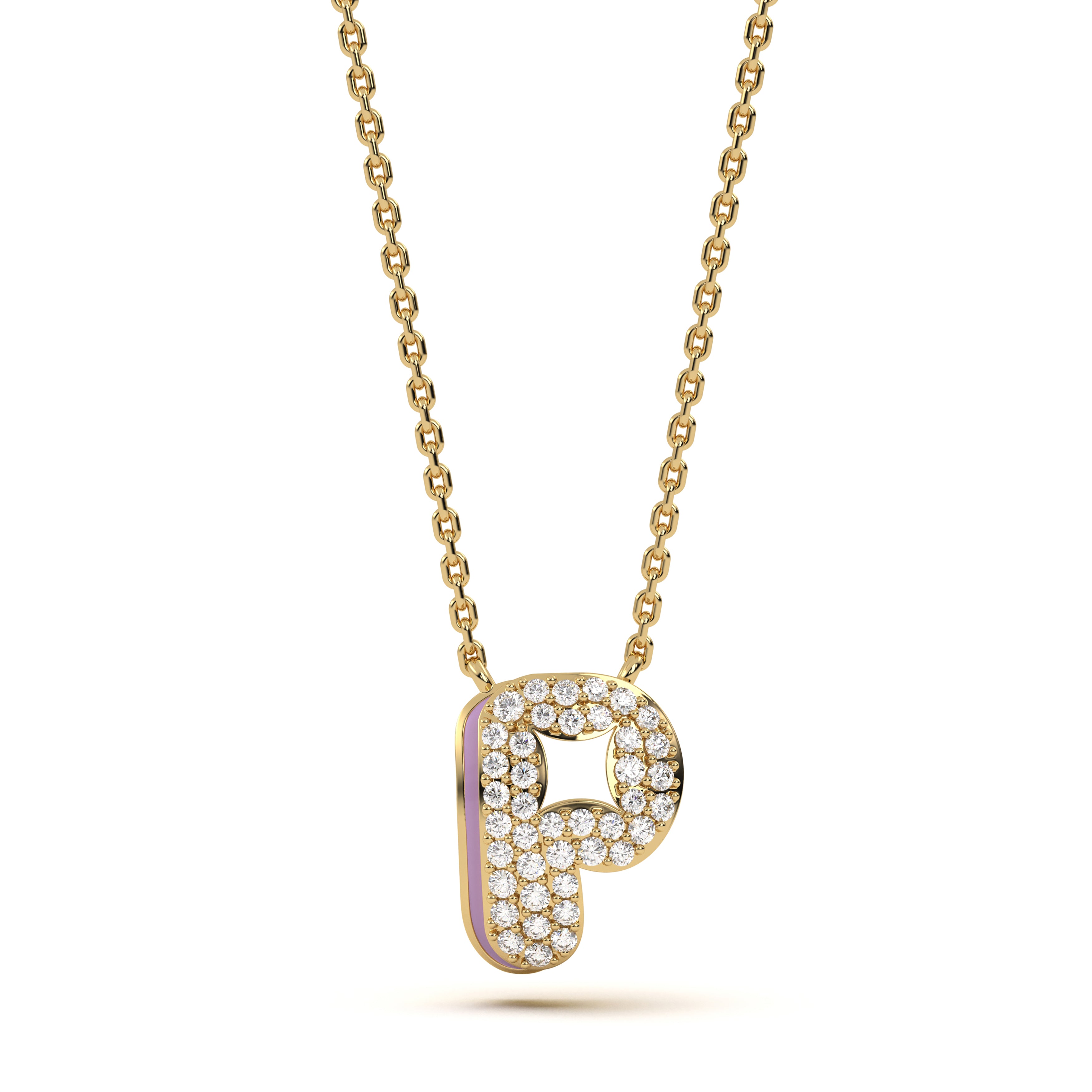 Mija Enamel 'P' Pendant 