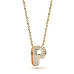 Mija Enamel 'P' Pendant 