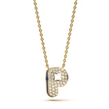Mija Enamel 'P' Pendant 