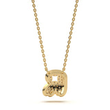 Mija Enamel 'R' Pendant 