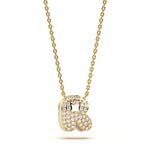 Mija Enamel 'R' Pendant 