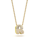 Mija Enamel 'R' Pendant 