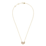 Mija Enamel 'M' Pendant 