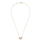 Mija Enamel 'M' Pendant 