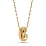 Mija Enamel 'J' Pendant 