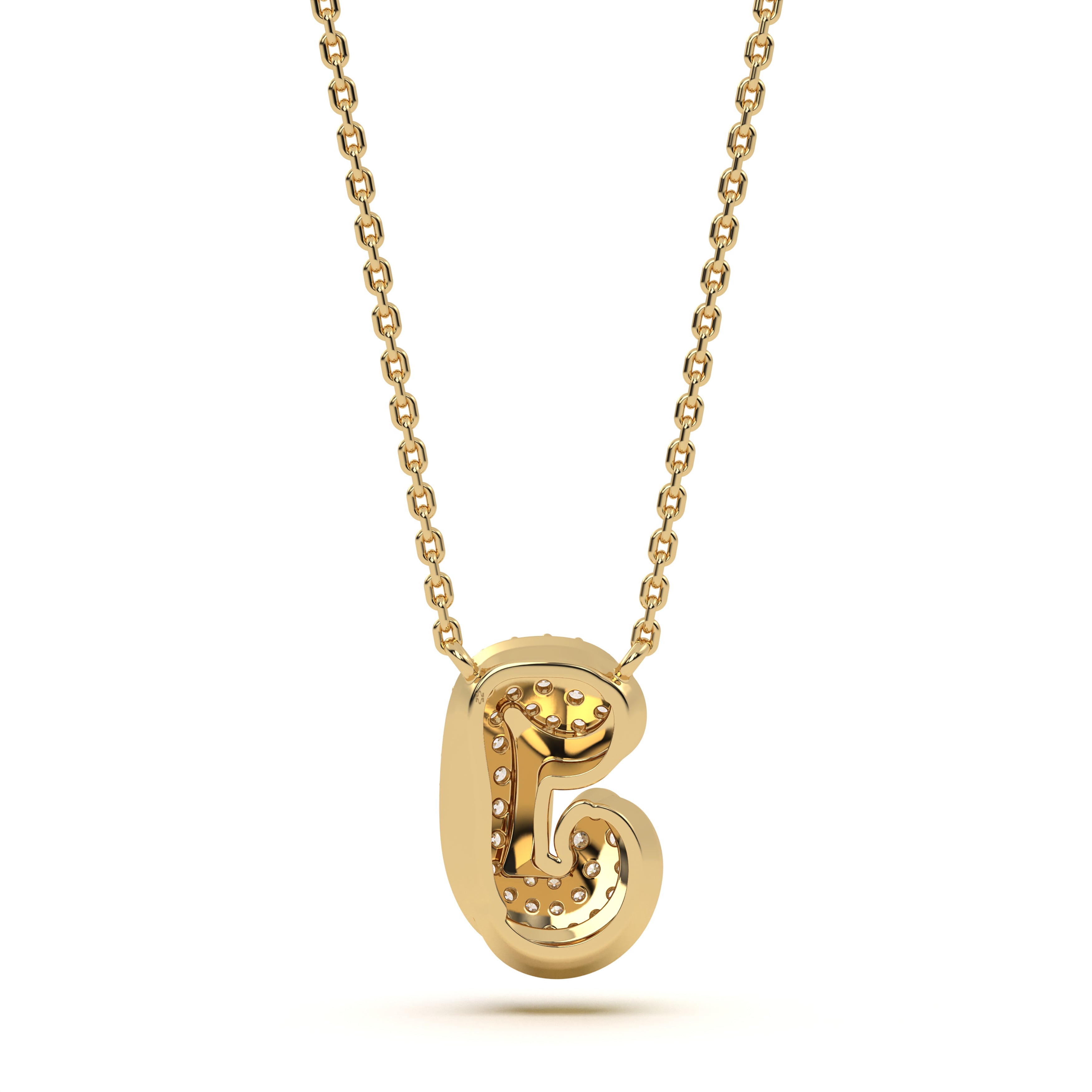 Mija Enamel 'J' Pendant 