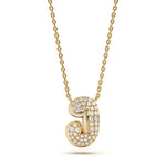 Mija Enamel 'J' Pendant 