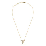 ‘T’ Diamond Enamel Pendant