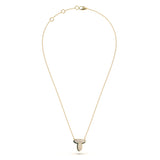 ‘T’ Diamond Enamel Pendant