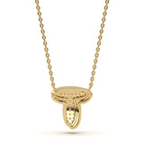 ‘T’ Diamond Enamel Pendant