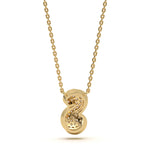 Mija Enamel 'S' Pendant 