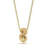 Mija Enamel 'S' Pendant 