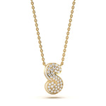 Mija Enamel 'S' Pendant 