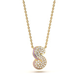 Mija Enamel 'S' Pendant 