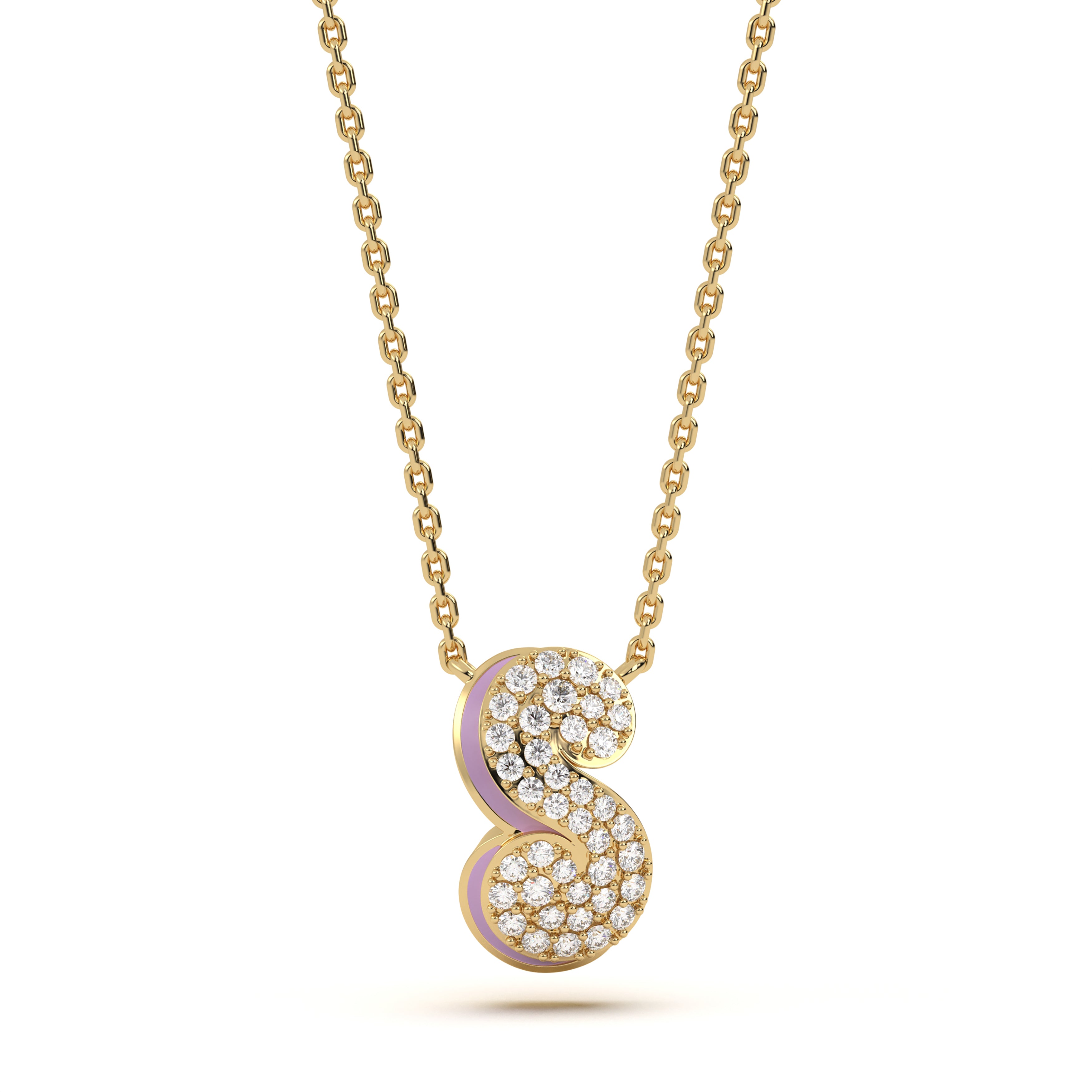 Mija Enamel 'S' Pendant 