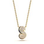 Mija Enamel 'S' Pendant 