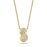 Mija Enamel 'S' Pendant 
